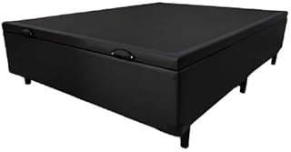 Base Cama Box com Baú Casal – Suporta 300 kg com Colchão Com Bau